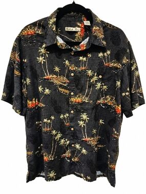 Batik Bay Black Tropical Hawaiian Shirt – Men’s Large